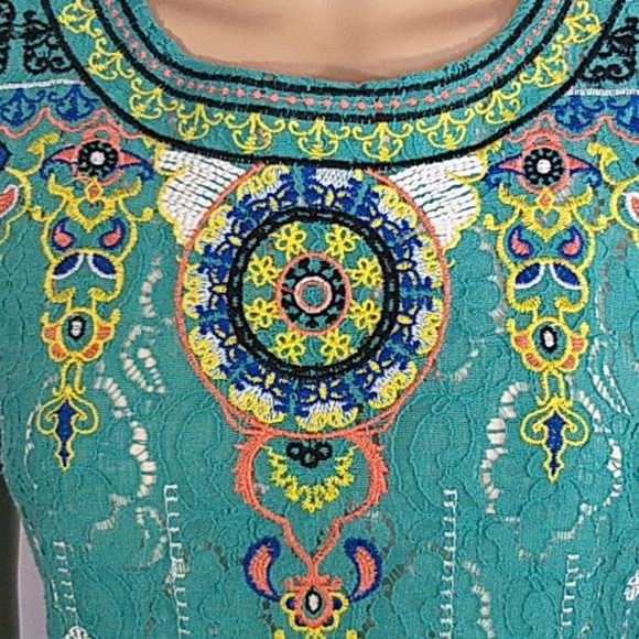 Champagne & Strawberries Embroid Dress - Picture 2 of 8